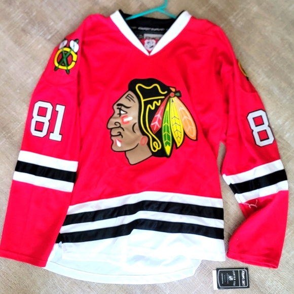 CCM Other - Blackhawks Hossa CCM Red Authentic Hockey Jersey
